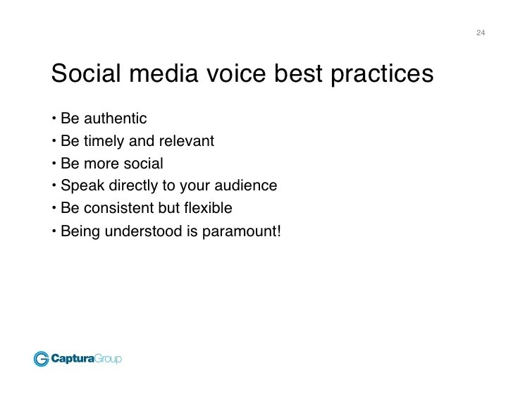 Developing a Social Media Voice